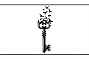 50 Flying Keys Silhouette Vector Bun, an Illustration by Designs_River (Thumbnail 15 of 51)