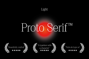 Proto Serif Light