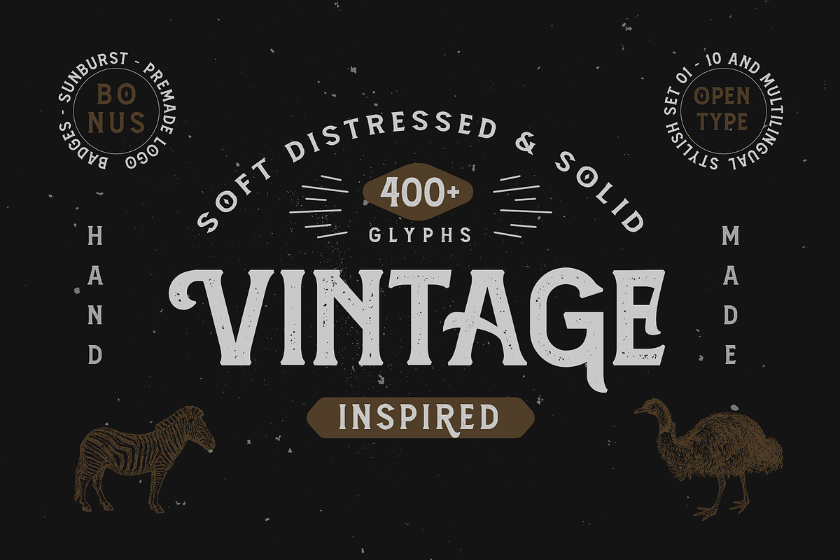 Amnestia Typeface with Extra preview 2