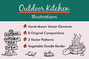 Outdoor Kitchen Illustrations, a Food Illustration by AJ Doodles (Thumbnail 1 of 16)