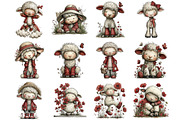 Cute Spring Lamb Clipart, a Graphic by CitraGraphics (Thumbnail 2 of 5)