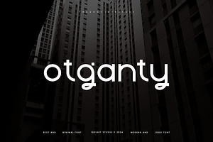 Otganty - Corporate Logo Font, a Sans Serif Font by Iqsiart Studio