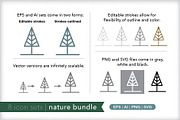 Nature 8-pack icon bundle, an Outline Icon by Picture Window (Thumbnail 2 of 10)