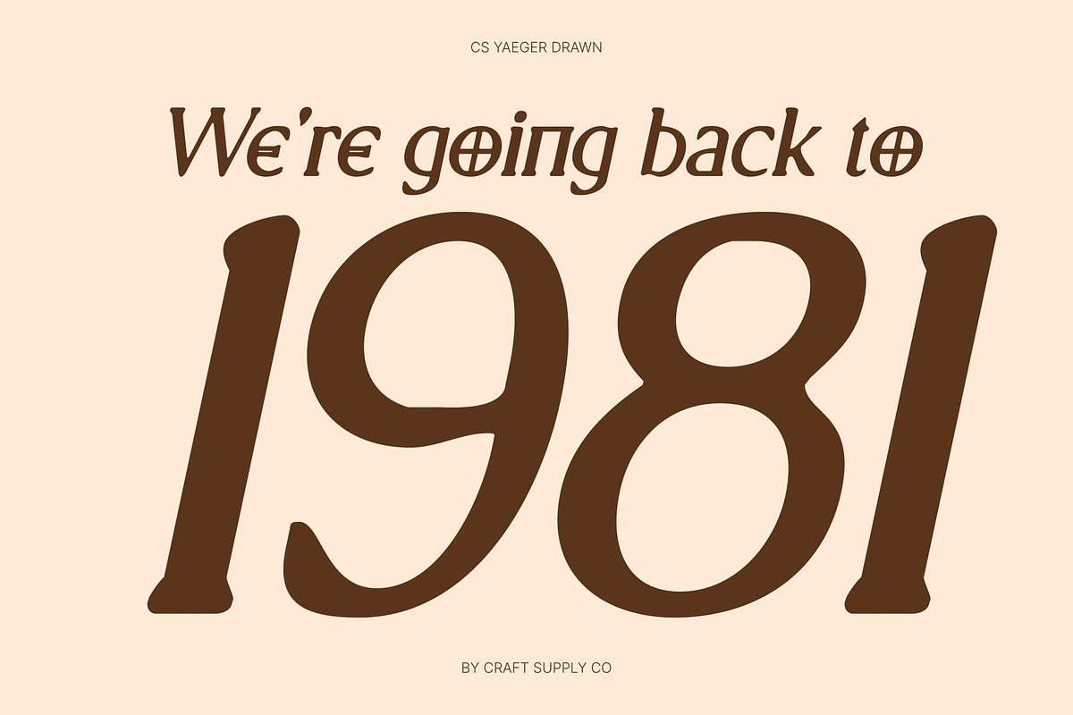 CS Yaeger Drawn, a Serif Font by Craft Supply Co. (Photo 5 of 8)