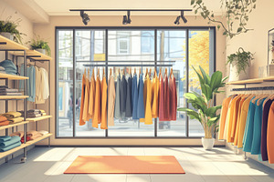 Fashionable clothes displayed, a Photo by Pavel_design