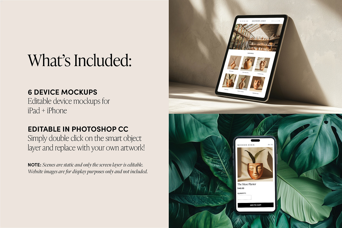 6 iPad iPhone Photoshop Mockups, an iPhone Mockup by Vibey Mocks (Photo 2 of 4)