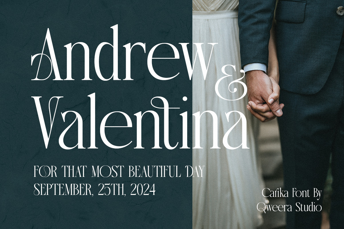 Carika - Elegant Serif, a Serif Font by Qweera Studio (Photo 6 of 10)