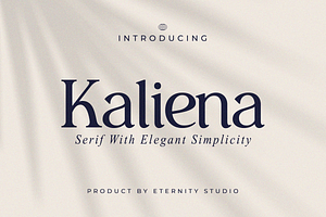 ET Kaliena - Serif Elegant Simplicit, a Serif Font by Eternity Studio
