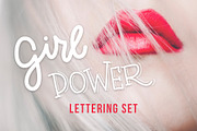 Girl power - lettering set, a Social Media Template by Beauty Drops (Thumbnail 1 of 9)