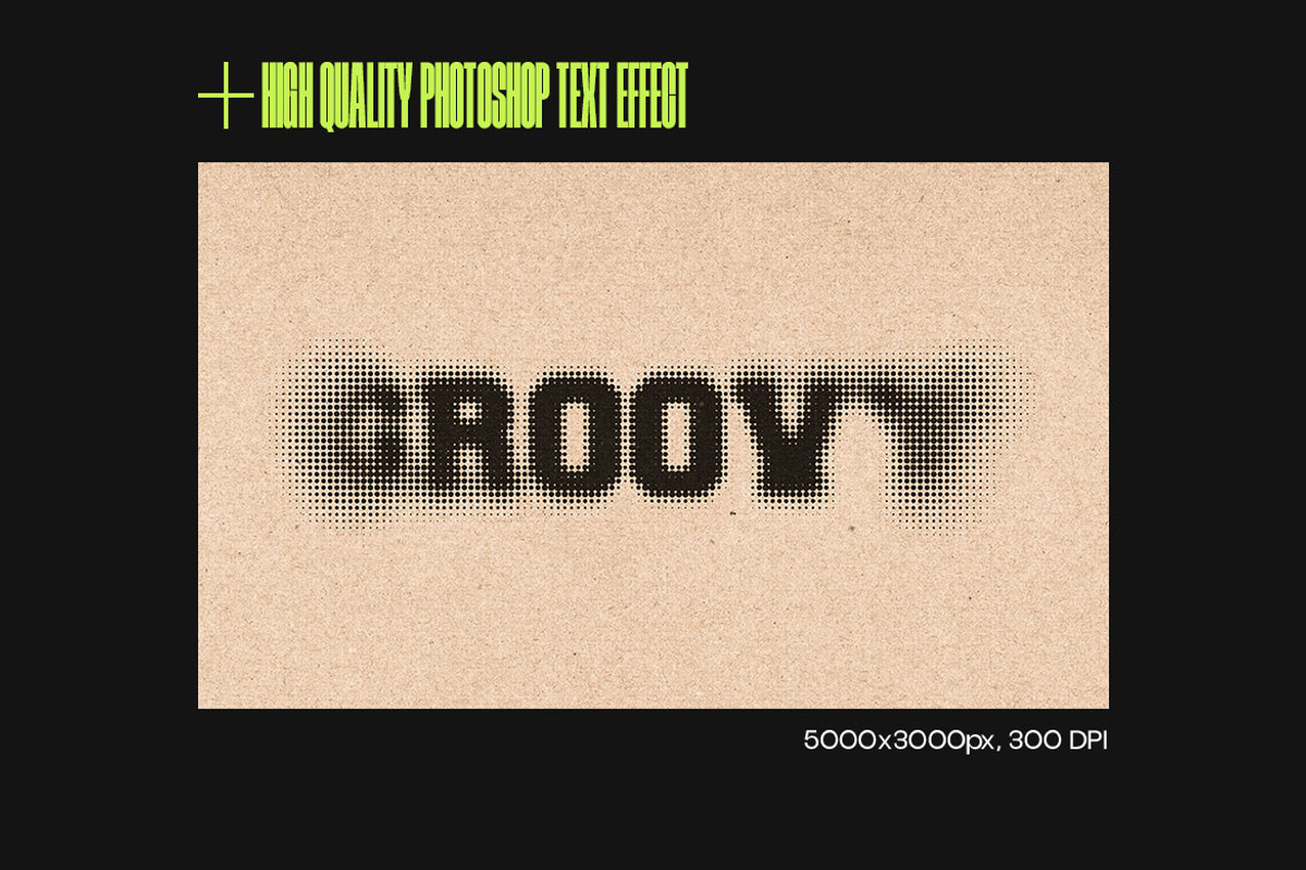 Halftone Print Text Effect, a Layer Style Add-On by iDoodle Studio (Photo 2 of 4)