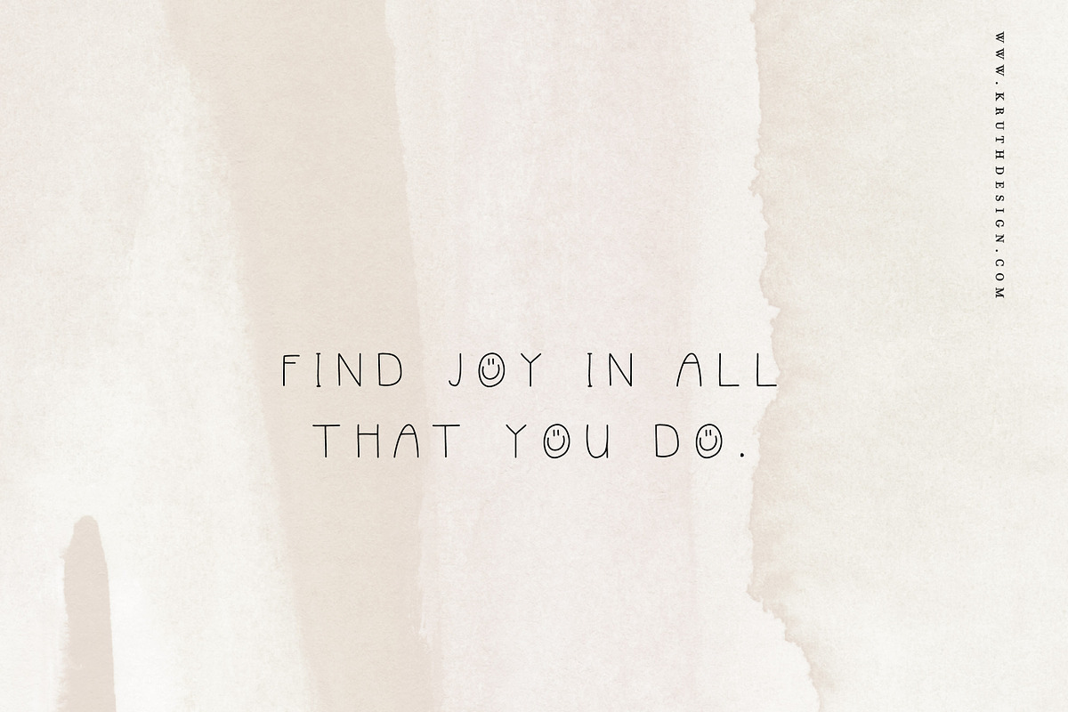 The Good Vibe Font / smile peace, a Script Font by KruthDesign (Photo 2 of 9)