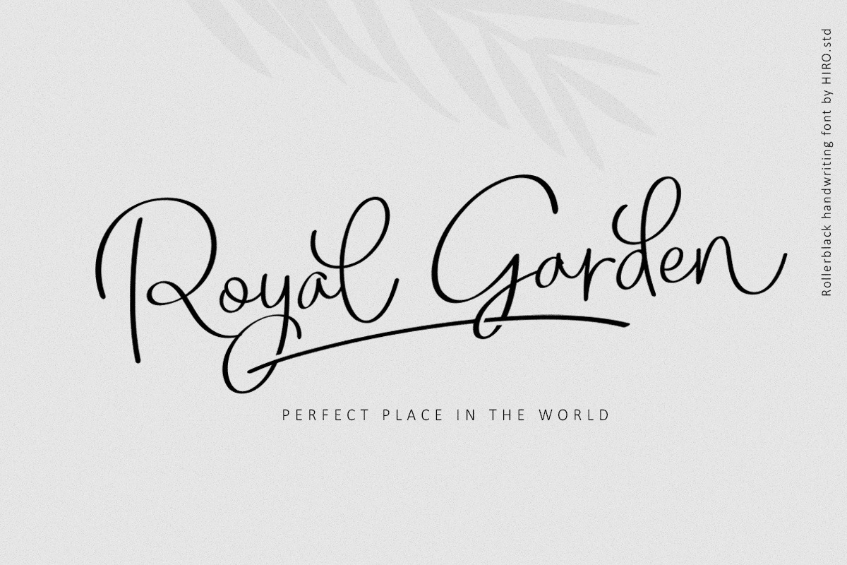 Rollerblack - Handwritten Font, a Script Font by HIRO.std (Photo 4 of 10)