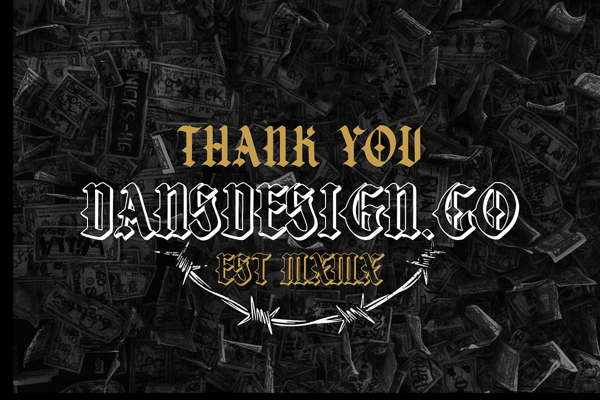 SICARIOS, a Blackletter Font by dansdesign (Photo 8 of 8)