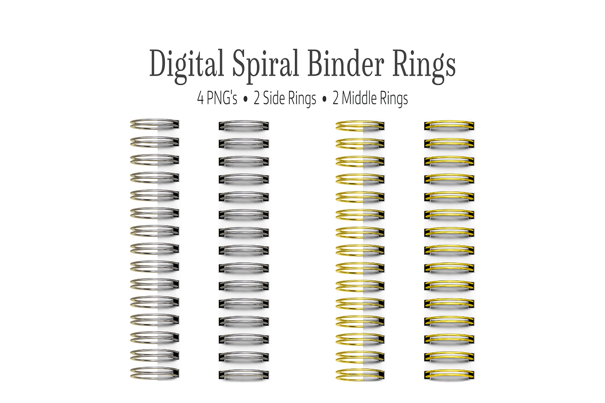 Spiral Digital Binder Rings Set, an Object Graphic by 3PointsCreative (Photo 1 of 6)