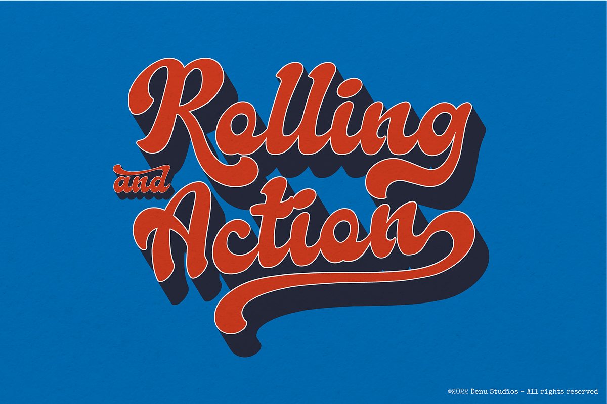 Karstelo | Retro Bold Font, a Script Font by Denustudios (Photo 7 of 12)