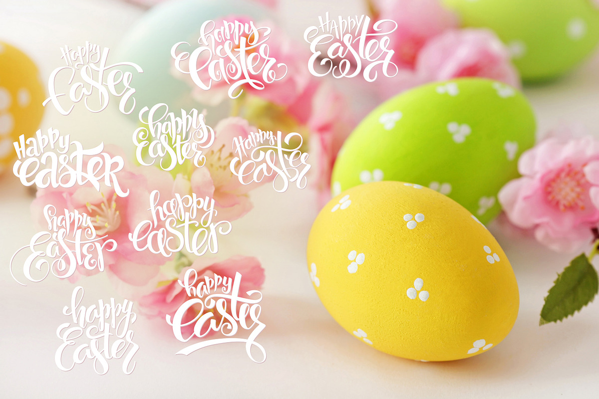 Easter letttering overlay collection, a Graphic by catary art (Photo 4 of 5)