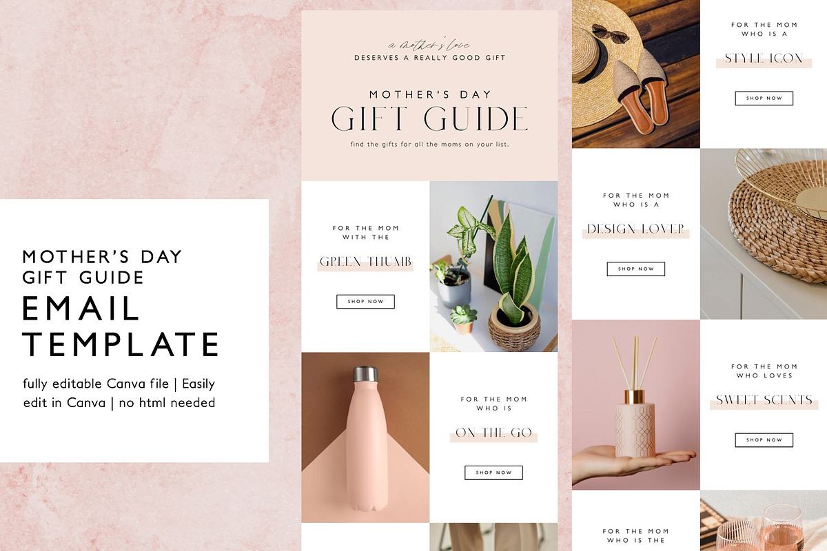 Mother's Day Gift Guide Email, an Email Template by KikiBunnyCreative (Photo 1 of 7)