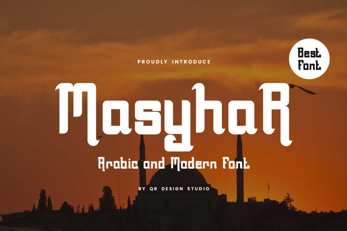 Masyhar - Arabic Font, a Serif Font by QR Design Studio (Photo 1 of 6)