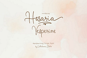 Hosaria Vesperine Handwriting Font, a Handwritten Font by Letterhanna Studio (Thumbnail 1 of 12)