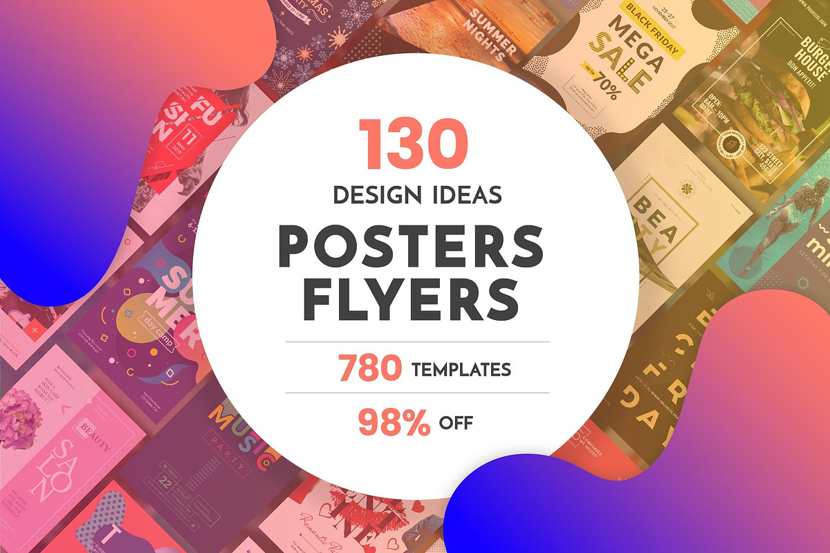 Flyer & Poster Template Bundle Sale, a Flyer Template by Amber Graphics (Photo 1 of 7)