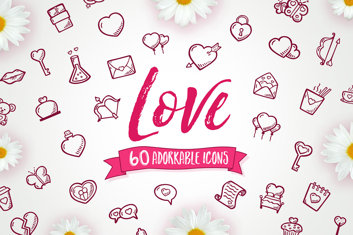 Valientine's Day - Hand Drawn Icons