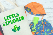Dino green Font. Color cute dinosaur, a Font by KundolaArt (Thumbnail 7 of 12)