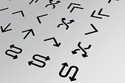 50 Arrow Glyph Icon Vol 2, a Solid Icon by shahsoft (Thumbnail 2 of 2)
