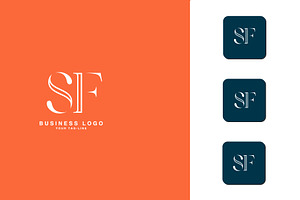 SF, FS, Abstract Logo Design