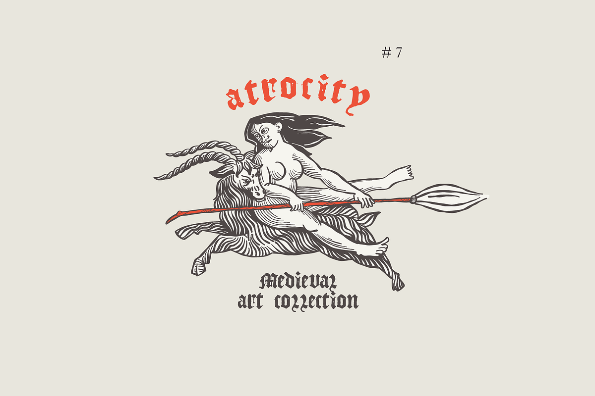 Witches vector illustrations set #2, a Person Illustration by kaer_shop (Photo 6 of 8)