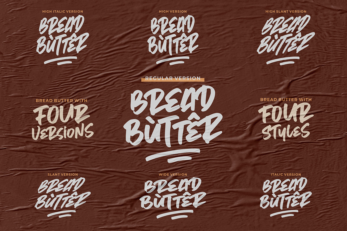 Bread Butter • Mix & Match Font preview 4