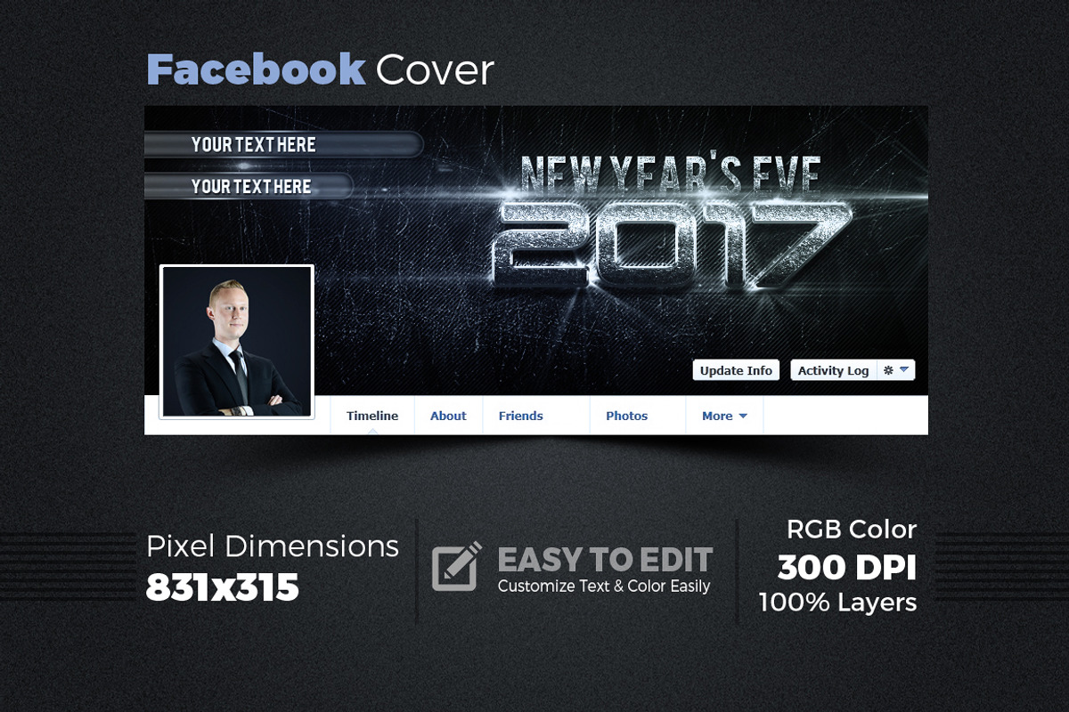 Facebook Timeline Cover 2018, a Websites & App Template by artico (Photo 3 of 4)