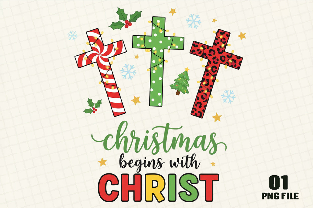 Christmas Begins With Christ, an Illustration by DreamCafeArt (Photo 1 of 4)