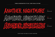 Another Nightmare - Horror Font, a Blackletter Font by agnyhasyastudio (Thumbnail 9 of 16)