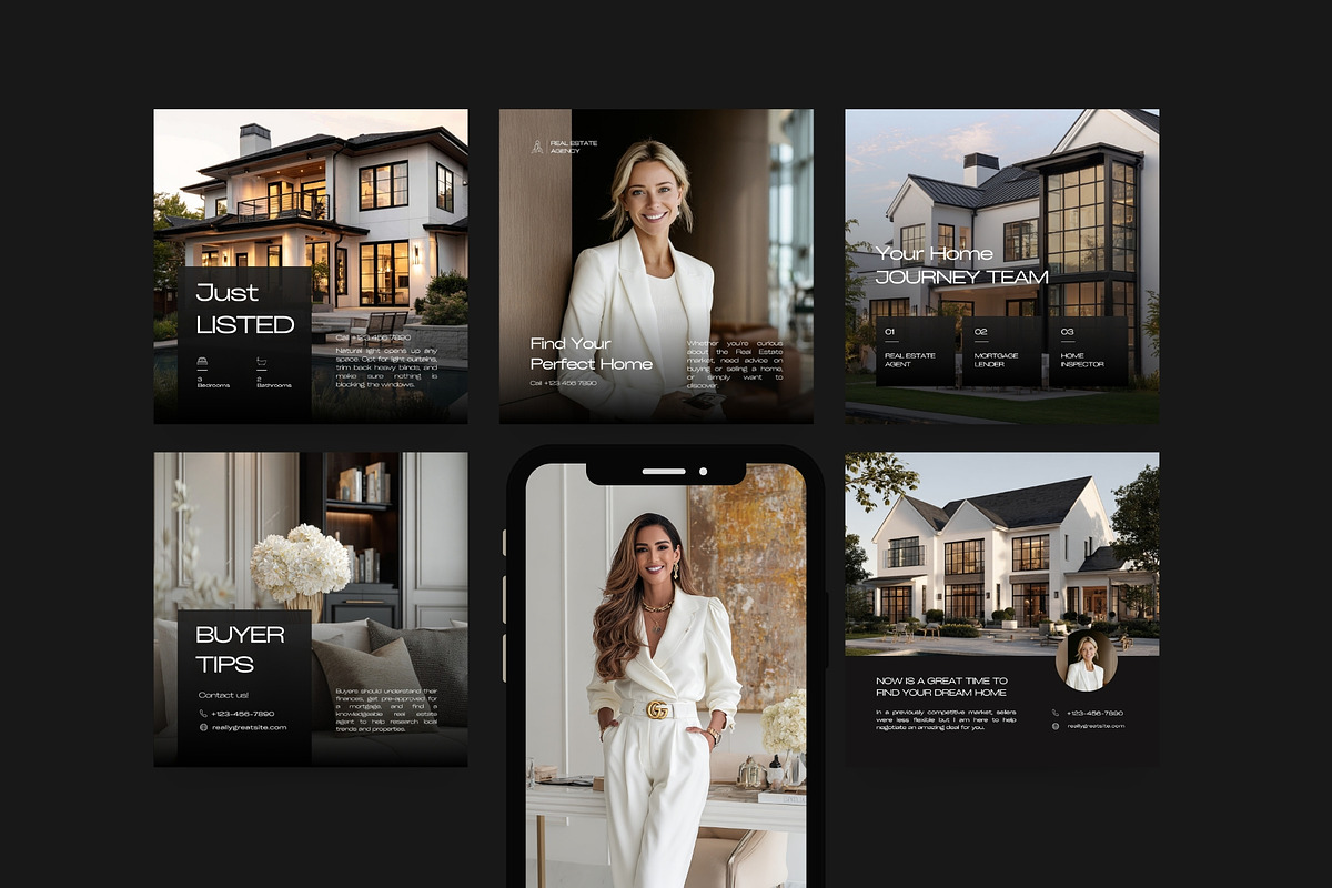 Real Estate Instagram Templates I preview 2