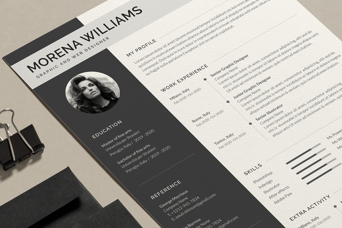 Resume Morena, a Resume Template by Astut (Photo 5 of 5)