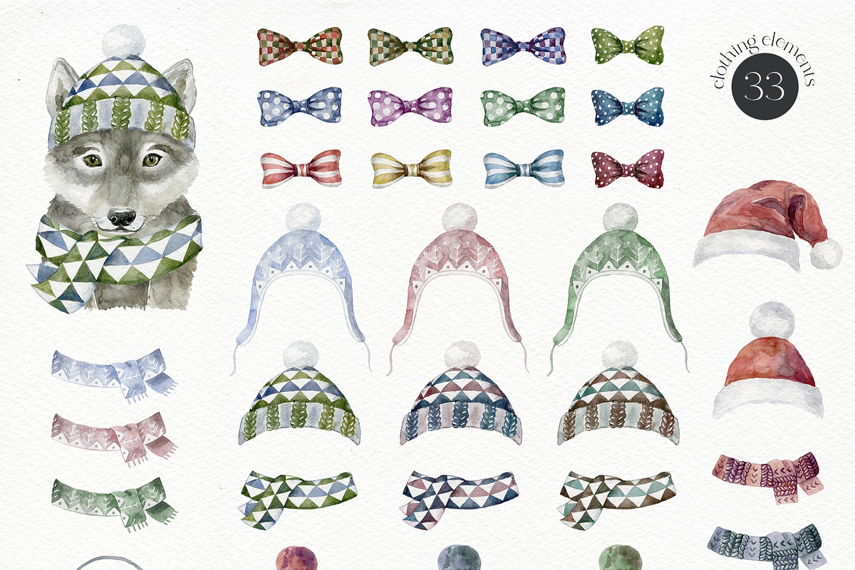 Сool CHRISTMAS Bundle., a Seasonal Illustration by Designwork (Photo 48 of 73)