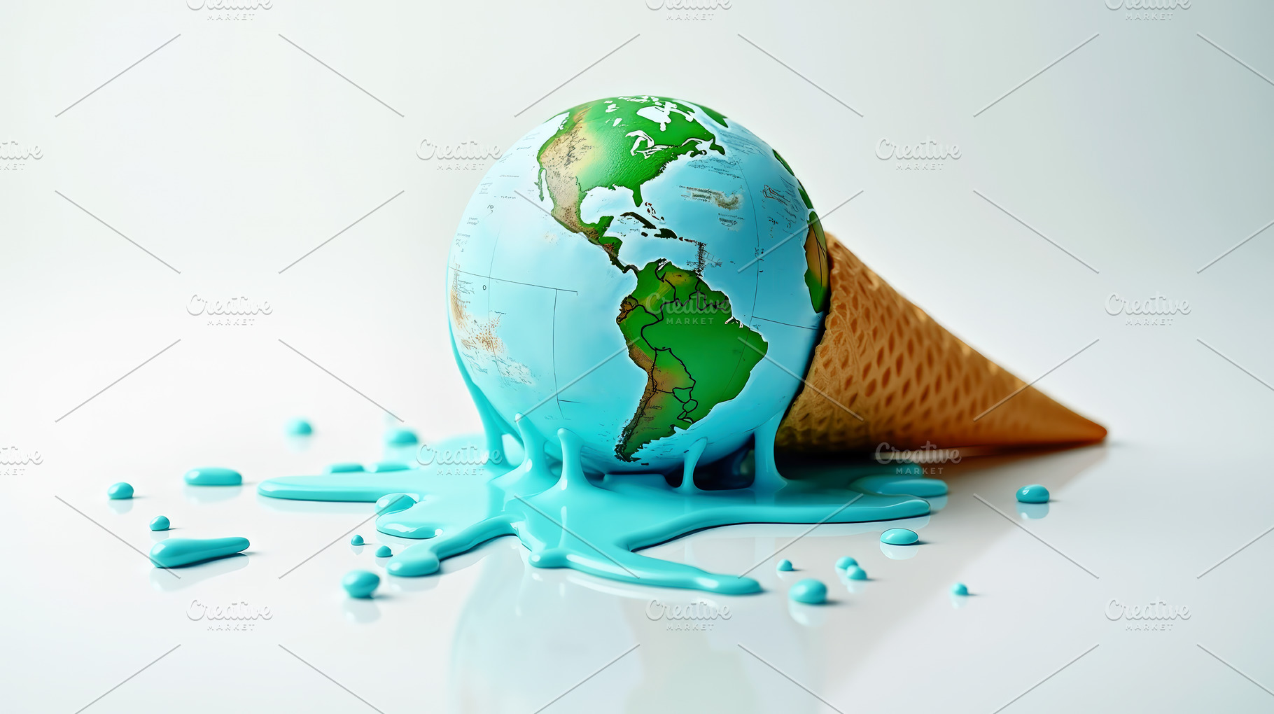 Conceptual climate change: planet Ea, an Abstract Photo by Perpis