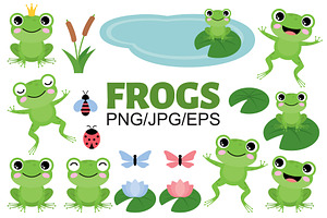 Frogs Clipart