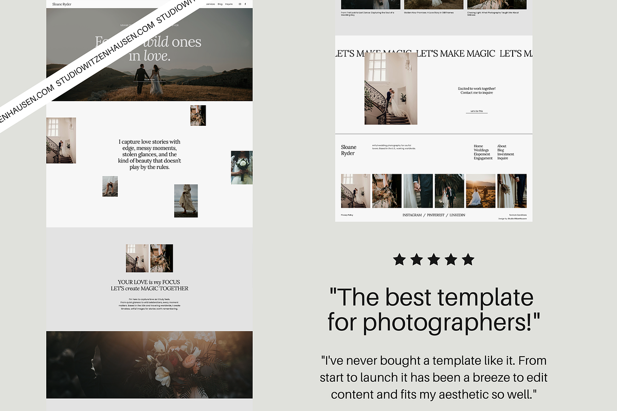 Squarespace Template Photographer, a Squarespace Template by Studio Witzenhausen (Photo 10 of 11)