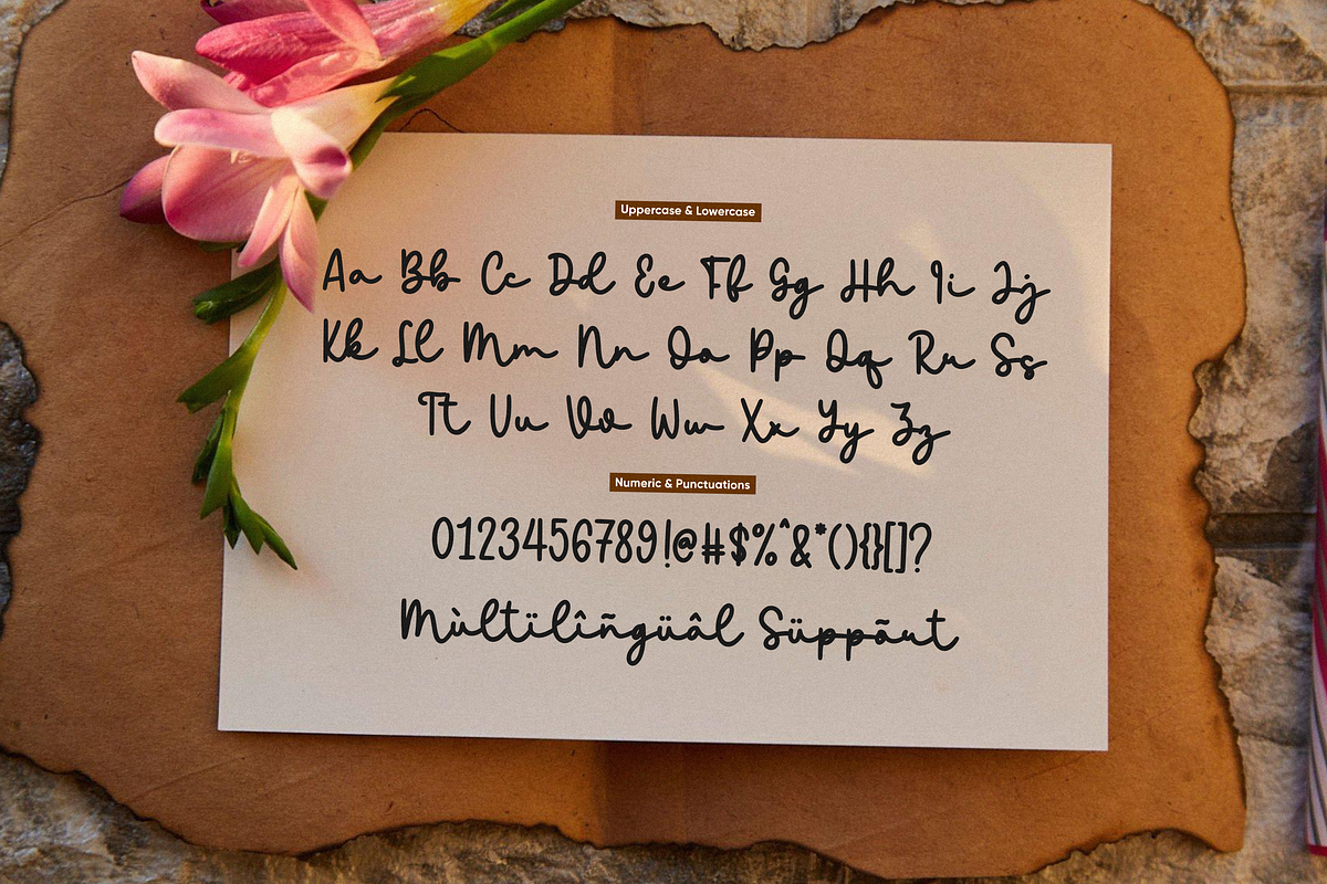 minadine, a Script Font by Essentials Studio (Photo 7 of 9)