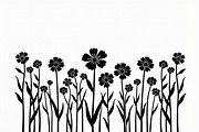 Elegant Wildflower Silhouette Bundle, an Illustration by Creativeshirt (Thumbnail 12 of 13)