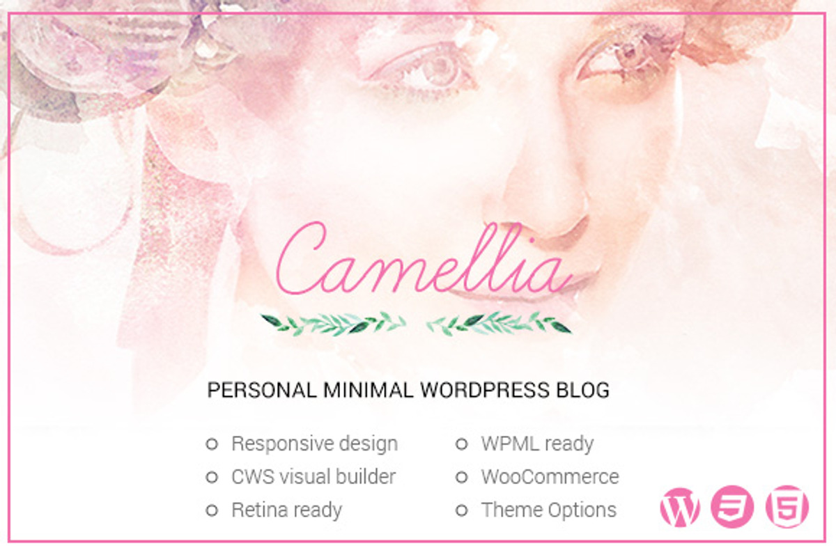 Camellia Minimal WordPress Blog, a WordPress Template by cwsthemes (Photo 2 of 2)