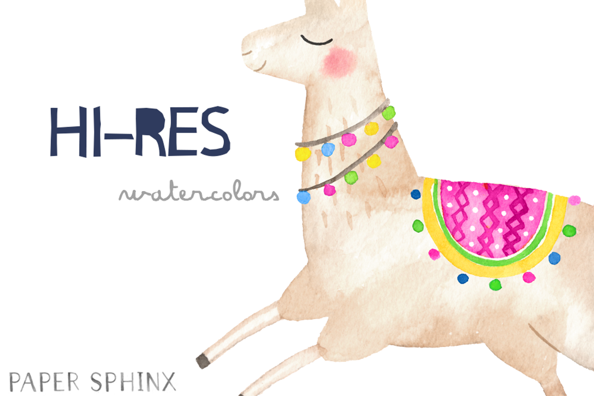 No Drama Llamas Clipart, an Illustration by PaperSphinx (Photo 3 of 3)
