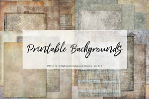  Printable Backgrounds - Set 02