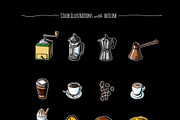 Coffee elements, a Food Illustration by graphicsoup (Thumbnail 5 of 5)