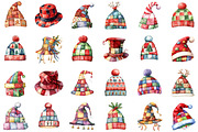 Christmas Patchwork Hat Clipart, an Illustration by Sublimation Artist (Thumbnail 2 of 6)
