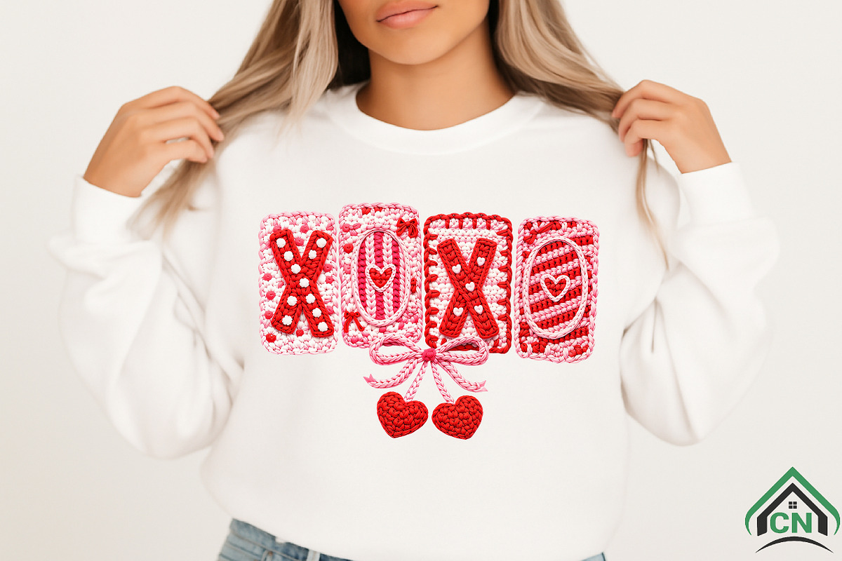 Faux Yarn XOXO Png, Valentine's Day, an Illustration by Craft Nest (Photo 7 of 8)