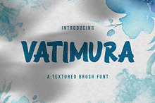 Vatimura - Textured Brush Font