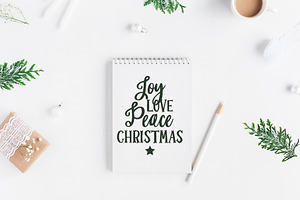 MERRY & BRIGHT Christmas Font Duo