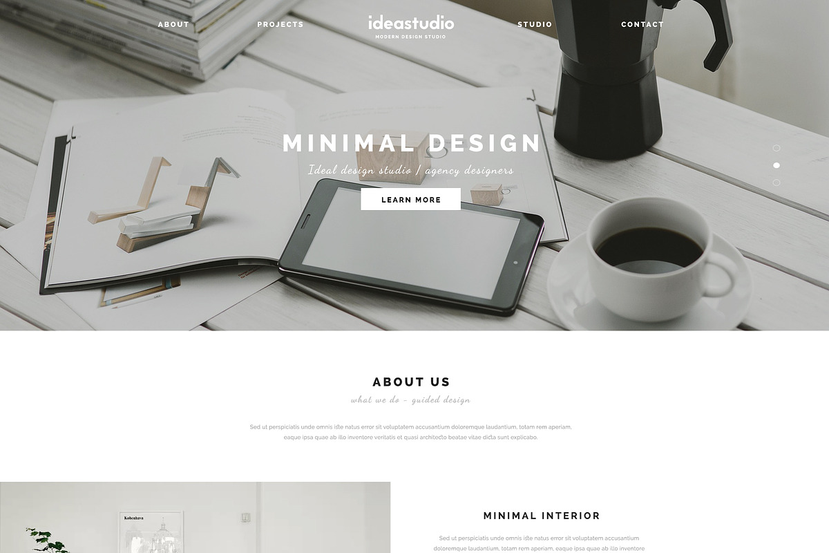 IdeaStudio- Best PSD Template, a Websites & App Template by KulStudio (Photo 1 of 9)
